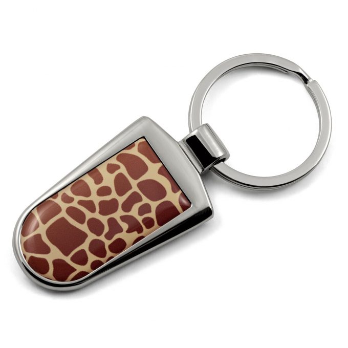 Giraffe Print Key Ring