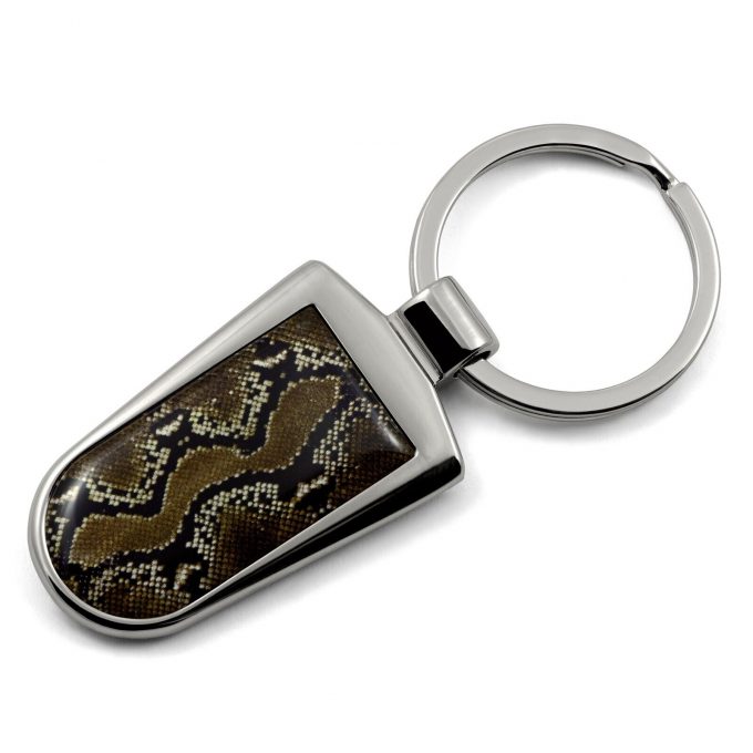 Snake Print Key Ring