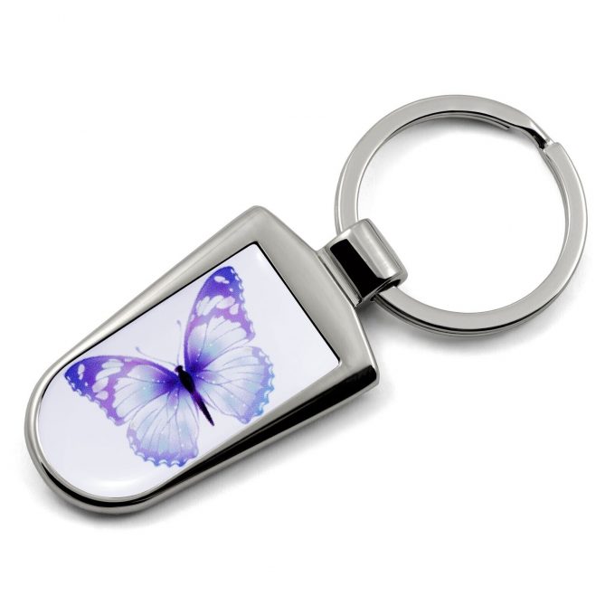 Butterfly Print Key Ring