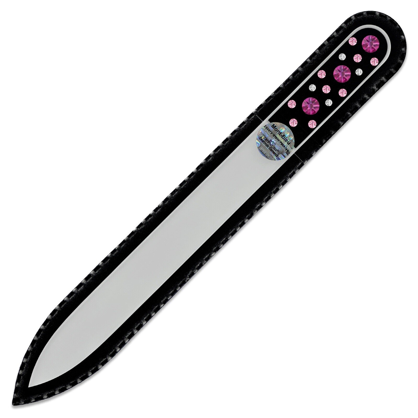 Glass nail file with Swarovski crystals CN-M1-6