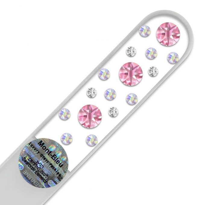 Glass nail file with Swarovski crystals CN-M1-6