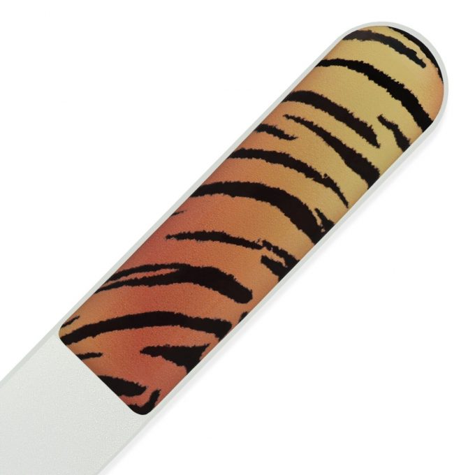 Tiger Print Glass Nail File