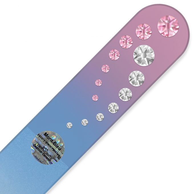 Mont Bleu Large Glass Nail File with crystals COC-B