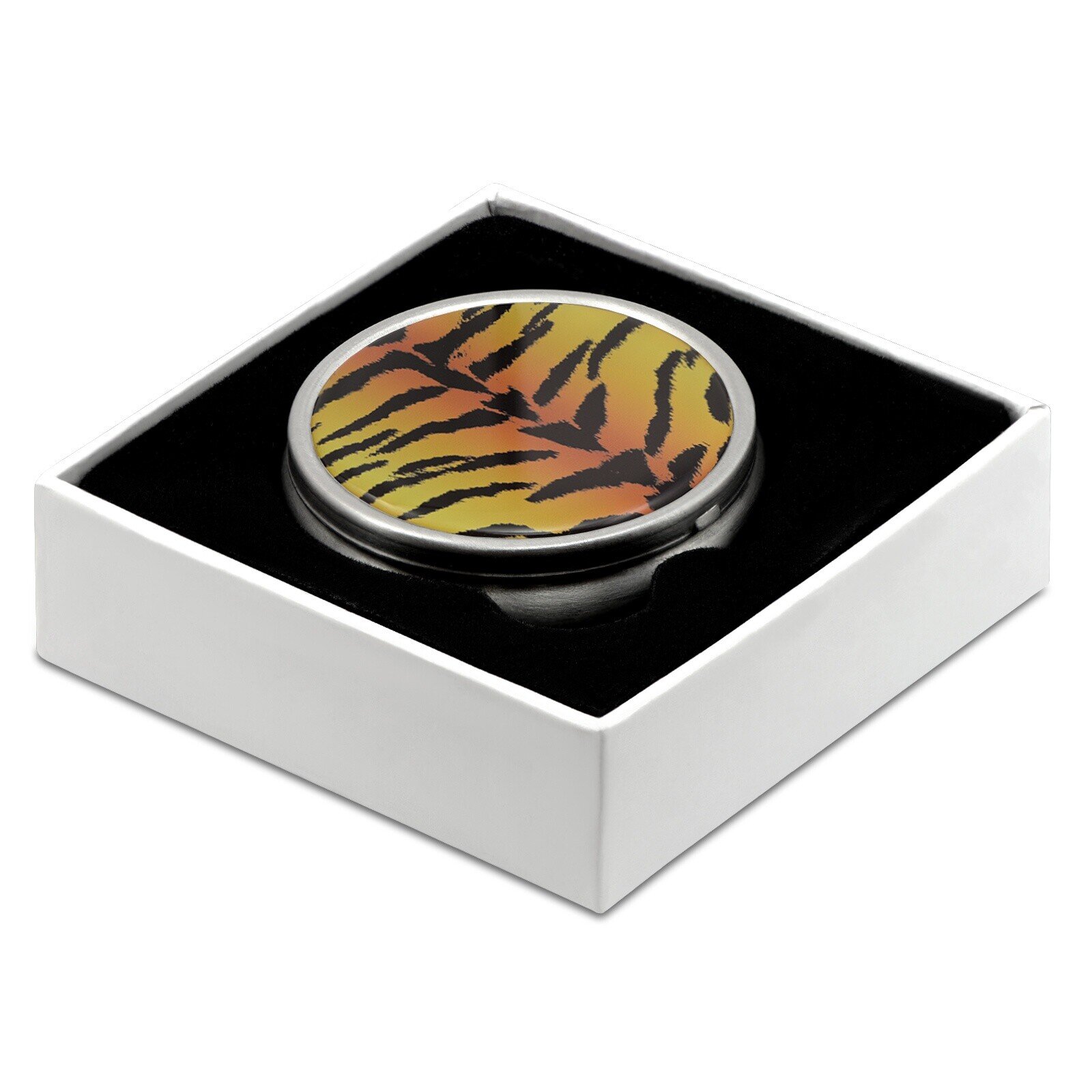 Pill Box with Tiger Print