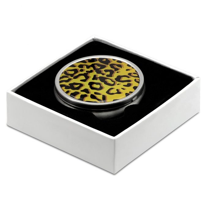 Pill Box with Leopard Print