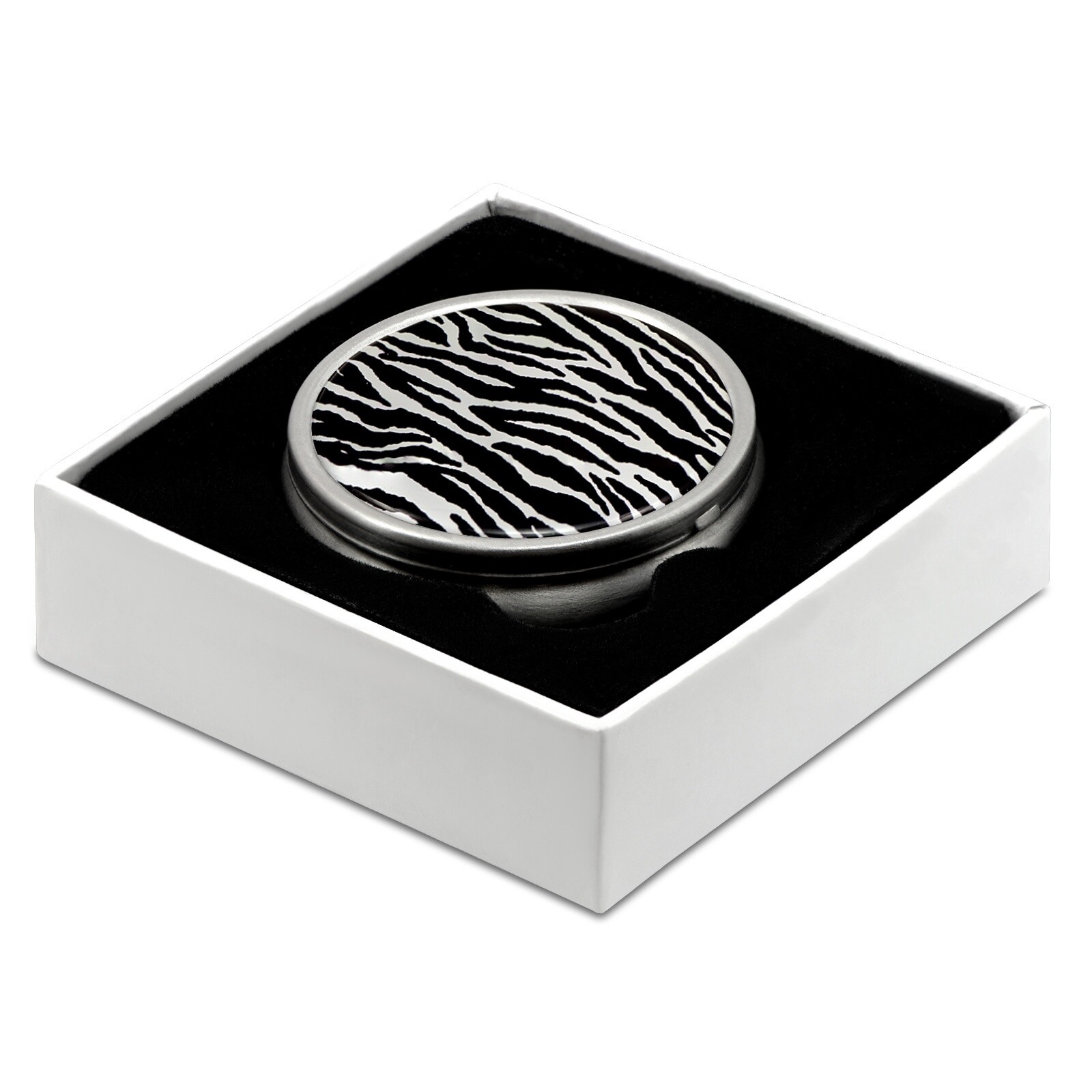 Pill Box with Zebra Print