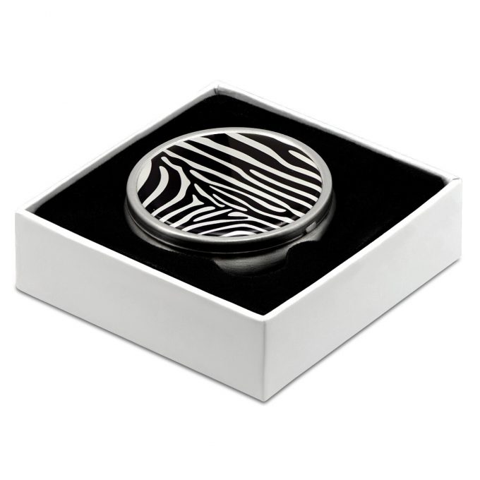 Pill Box with Zebra Print