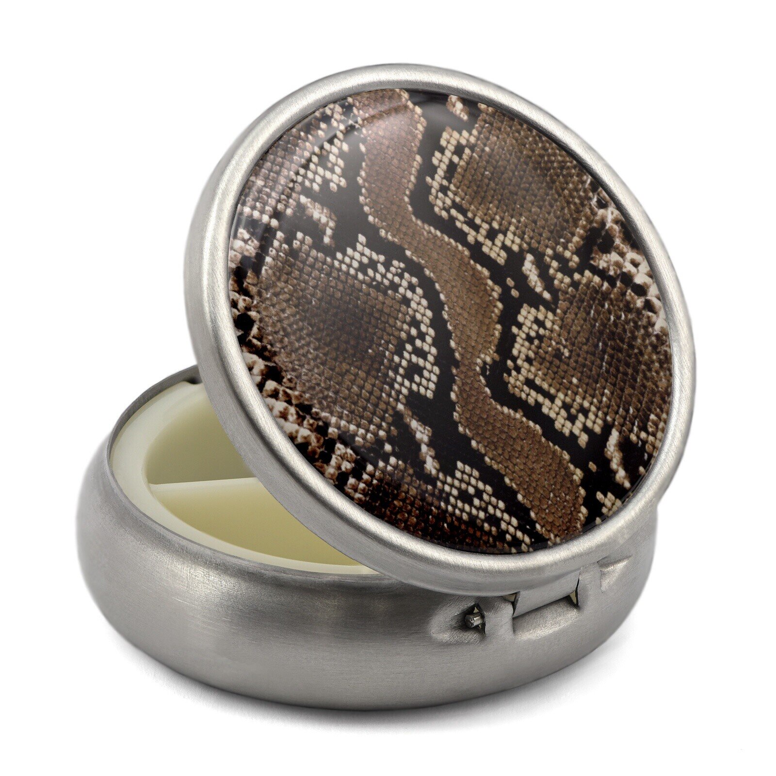 Pill Box with Snake Print Pill Box with Snake Print