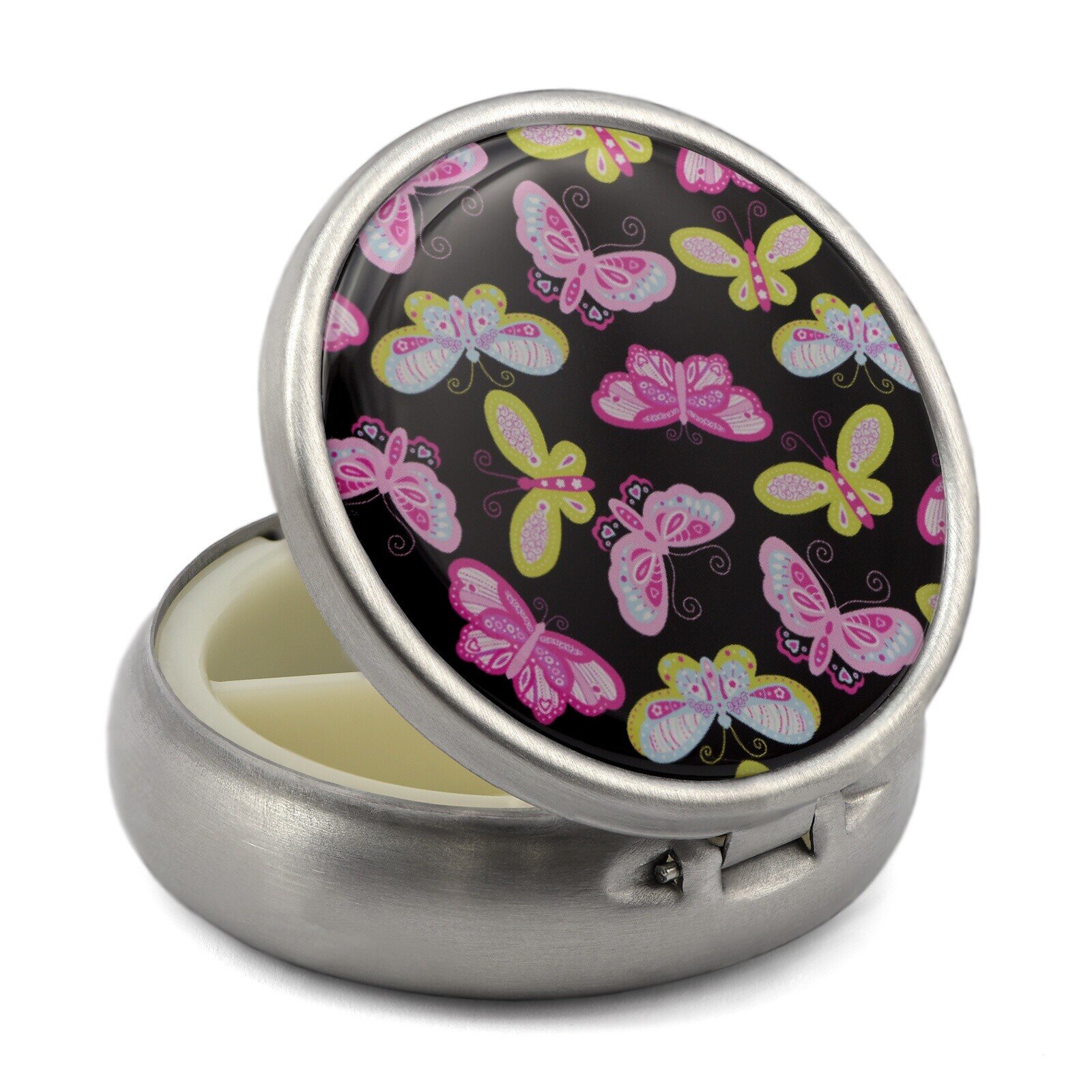 Pill Box with Butterflies Print