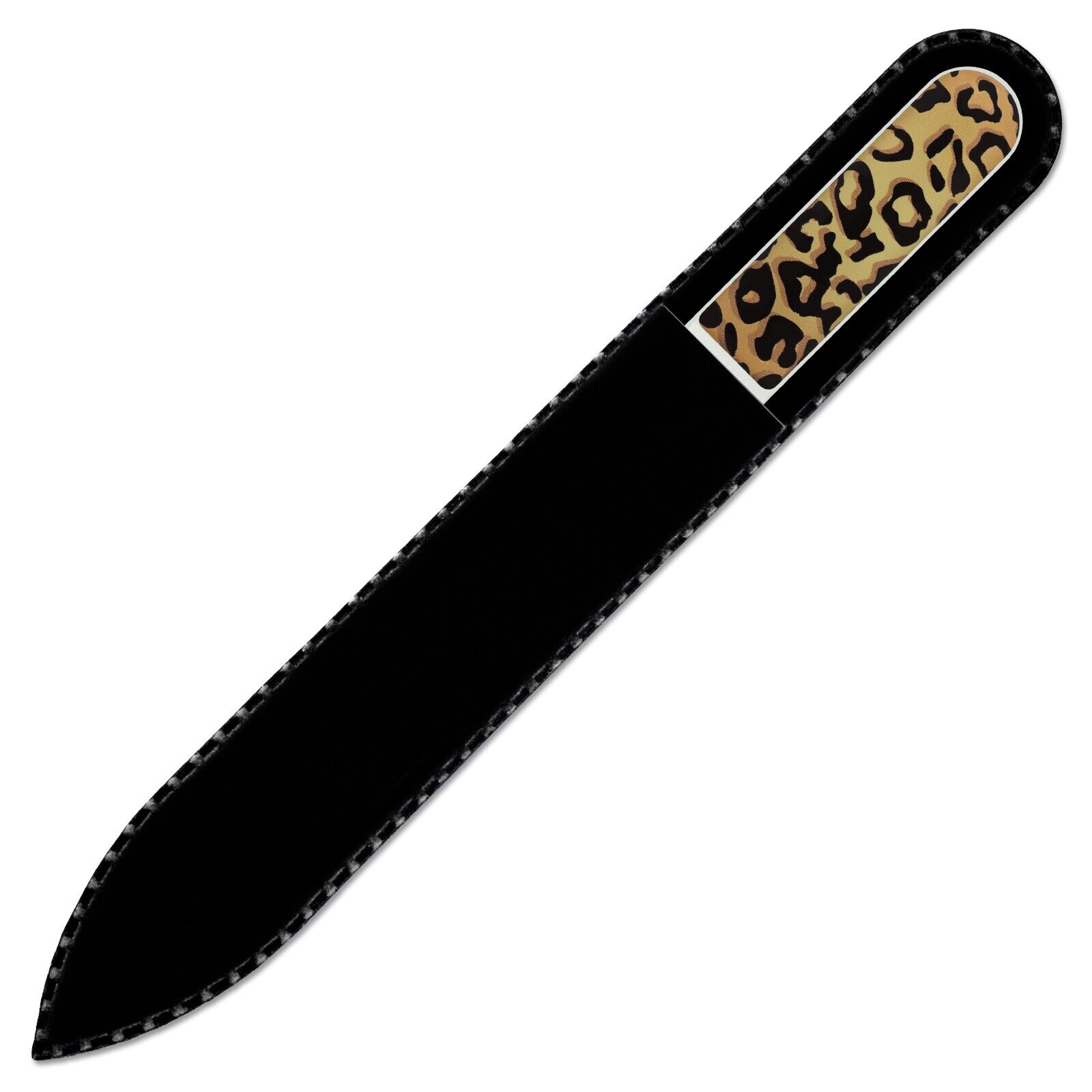 Leopard Print Glass Nail File