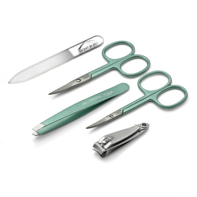 Giesen & Forsthoff's Timor 5-piece Manicure Set in Leather Case