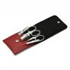 Giesen & Forsthoff's Timor 5-piece Manicure Set in Red Leather Case