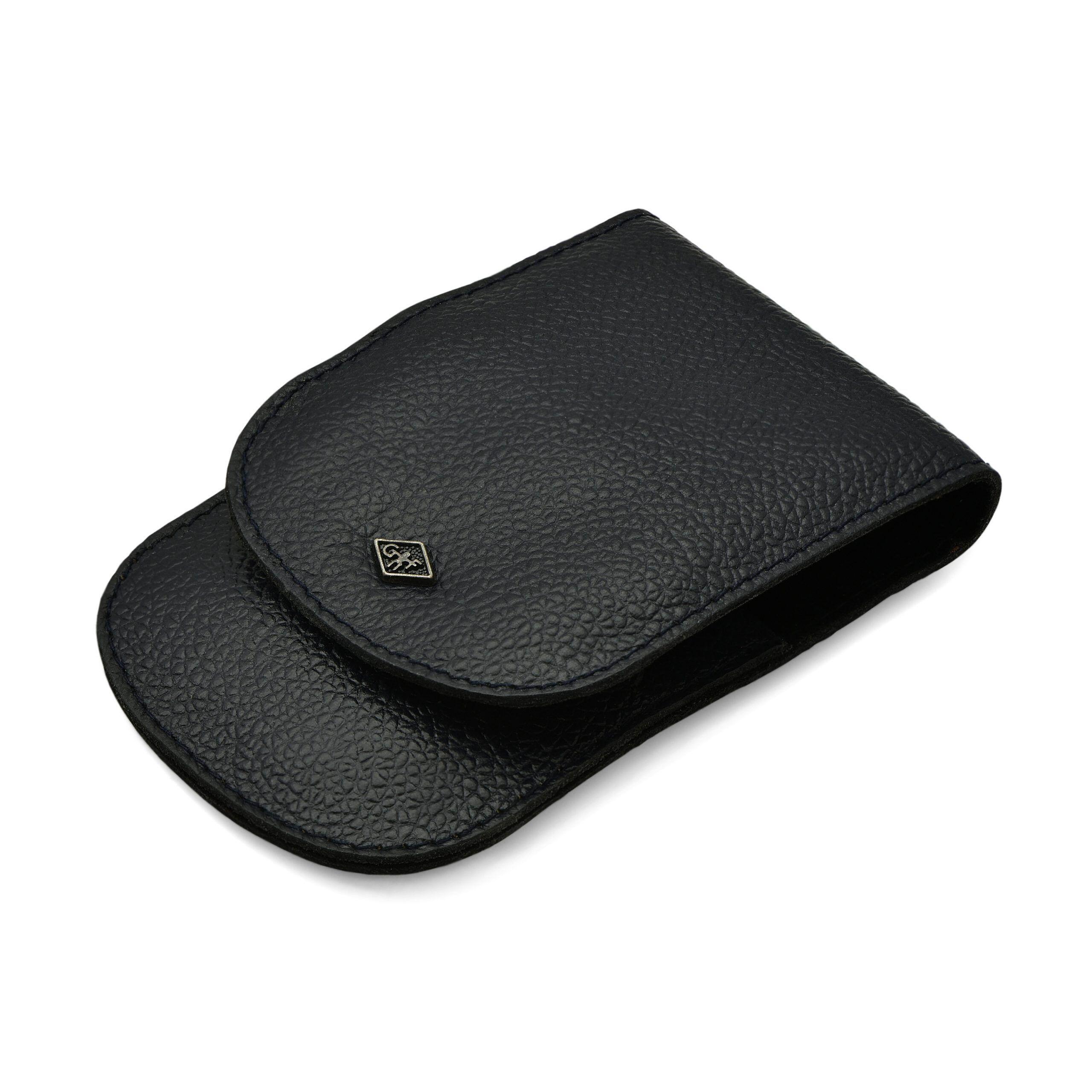 Giesen & Forsthoff's Timor 5-piece Manicure Set in Dark Blue Leather Case