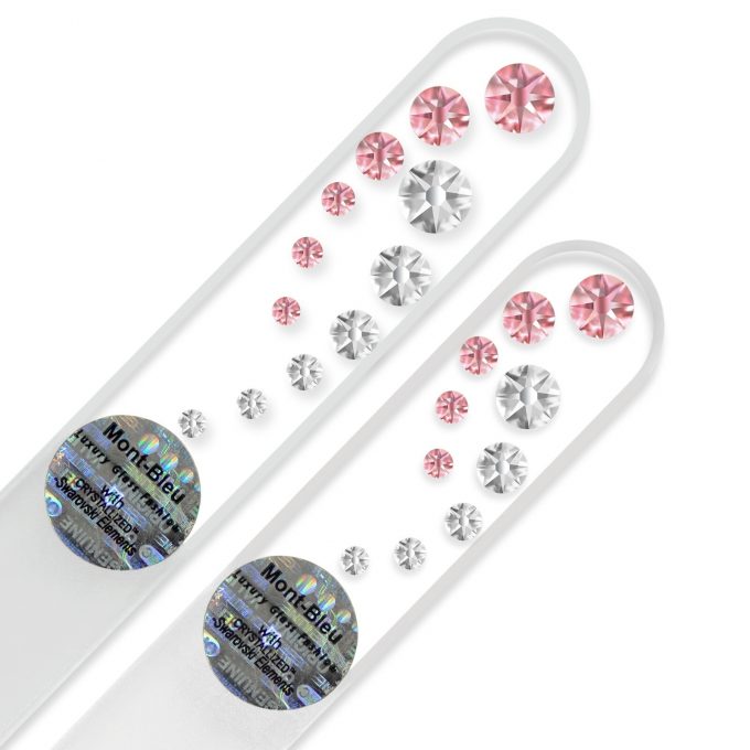 2-częściowy zestaw pilników do paznokci z kryształkami dla kobiet CO-MS