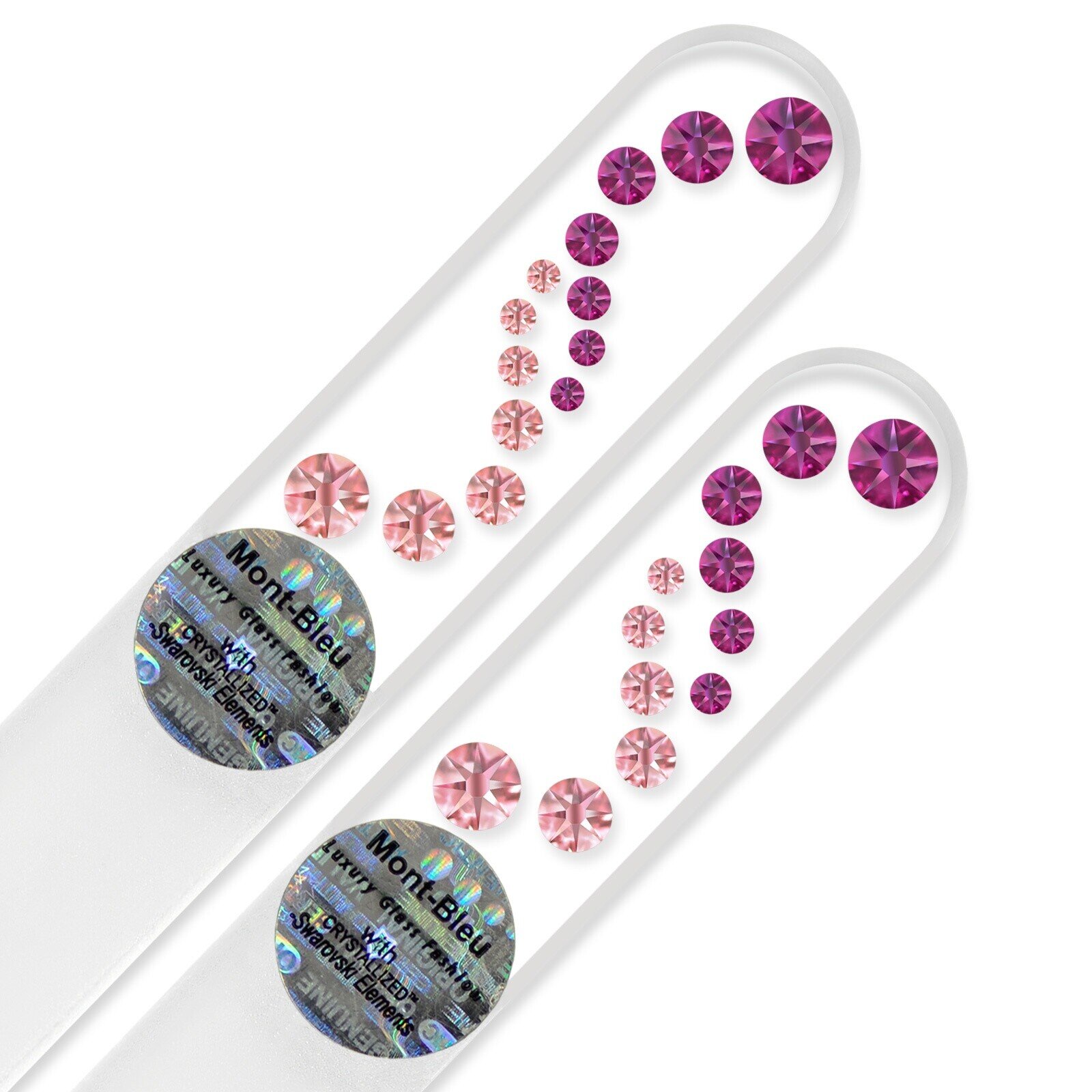 A set of 2 Glass Nail Files with Swarovski crystals WA-MS