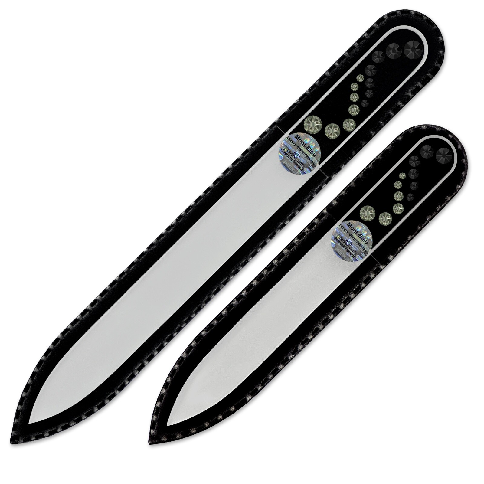 A set of 2 Glass Nail Files with Swarovski crystals WA-MS