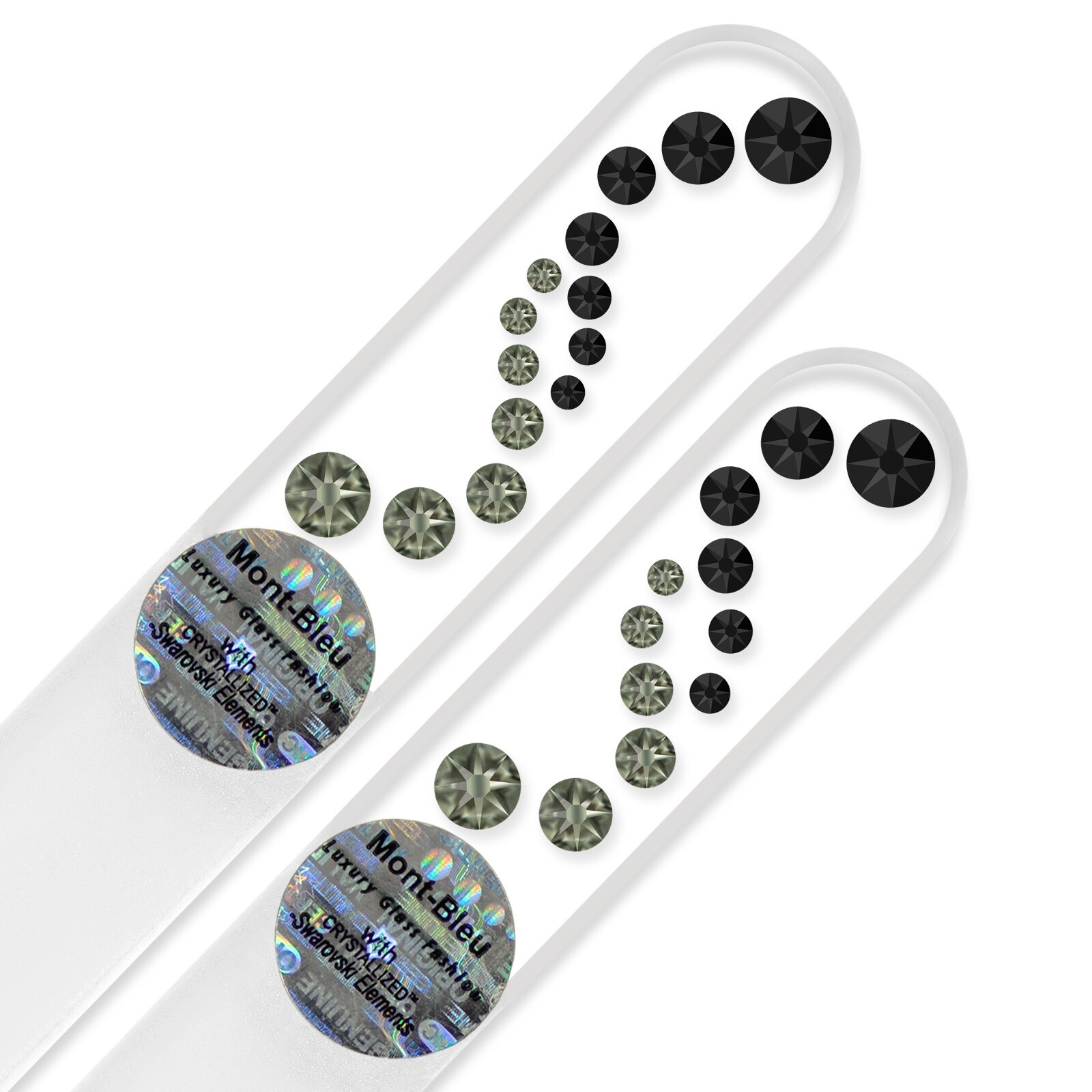 A set of 2 Glass Nail Files with Swarovski crystals WA-MS
