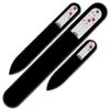 Set of 3 White Crystal Nail Files with crystals WW-BMS