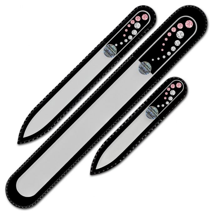3-piece Nail File Set with Crystals for Women CO-BMS