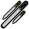 A set of 3 Glass Nail Files with Swarovski crystals WA-BMS A set of 3 Glass Nail Files with Swarovski crystals WA-BMS