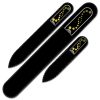 A set of 3 Glass Nail Files with Swarovski crystals WA-BMS A set of 3 Glass Nail Files with Swarovski crystals WA-BMS
