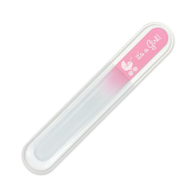 It's a Girl! Baby Crystal Glass Nail File, Czech Made