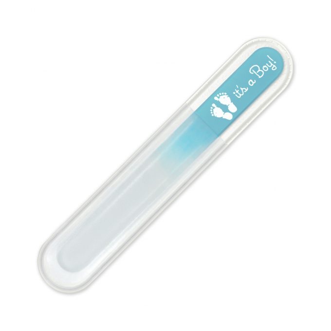 It's a Boy! Baby Crystal Glass Nail File, Czech Made