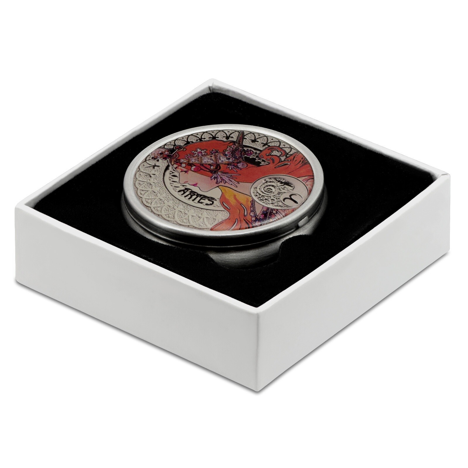 Pill Box with 12 Zodiac Signs