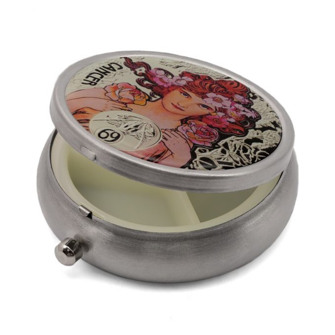 Pill Box with 12 Zodiac Signs