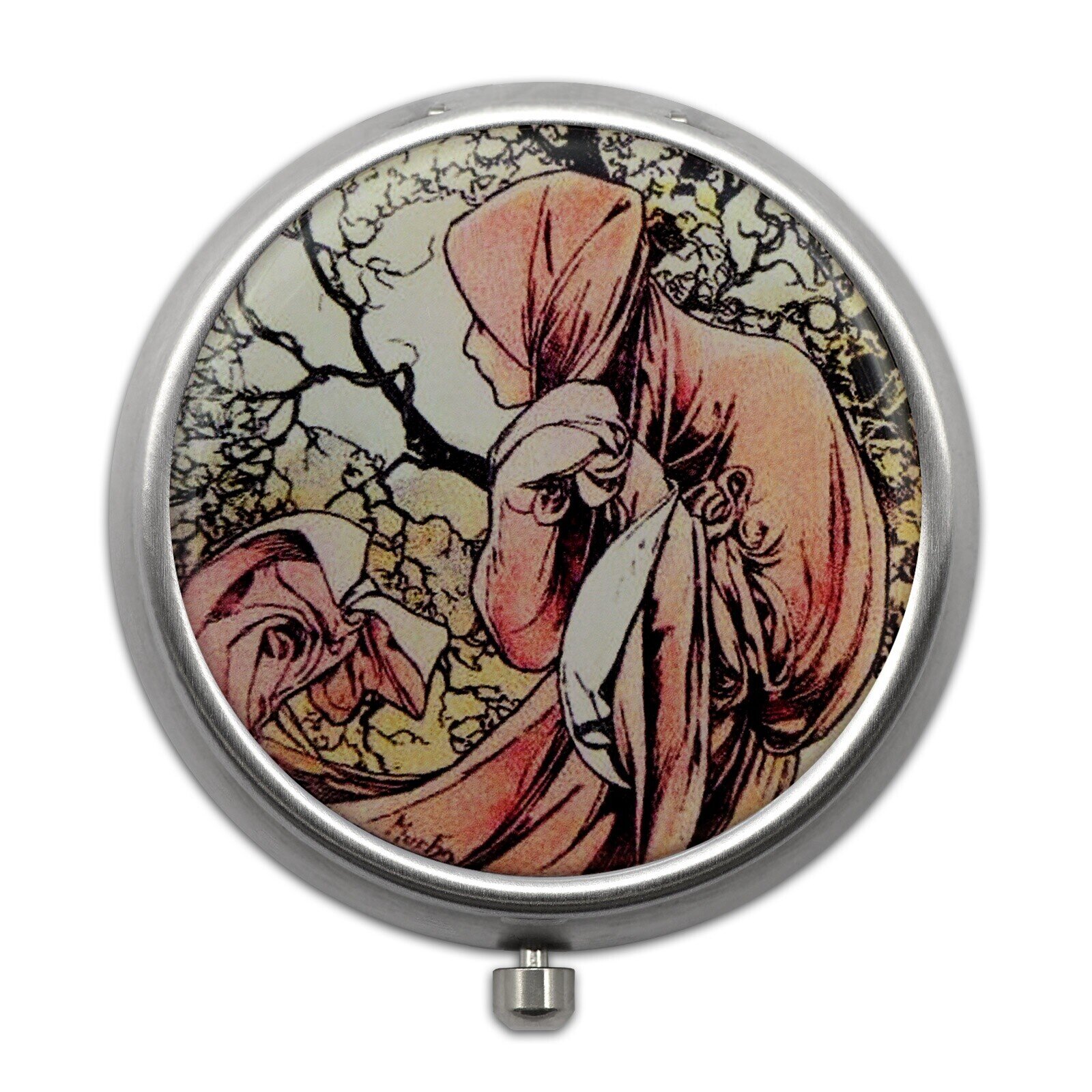 Pill Box with Four Seasons Designs