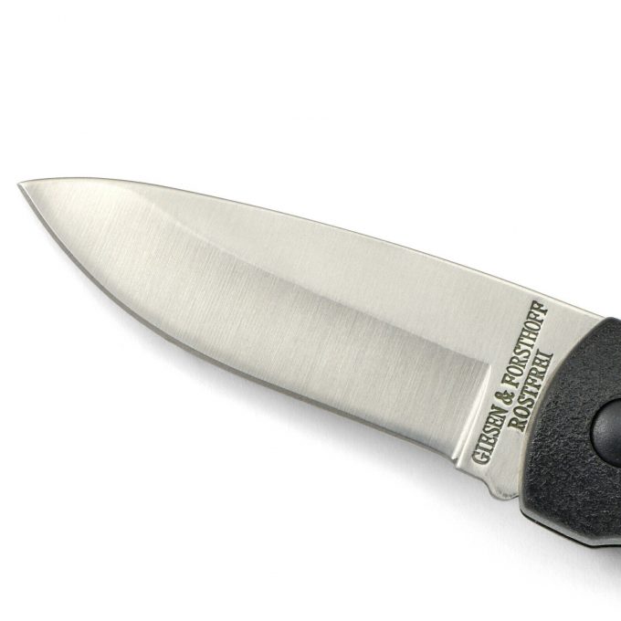Giesen & Forsthoff's Timor Folding Pocket Knife with Stainless Steel Blade & Rubber Handle from Germany