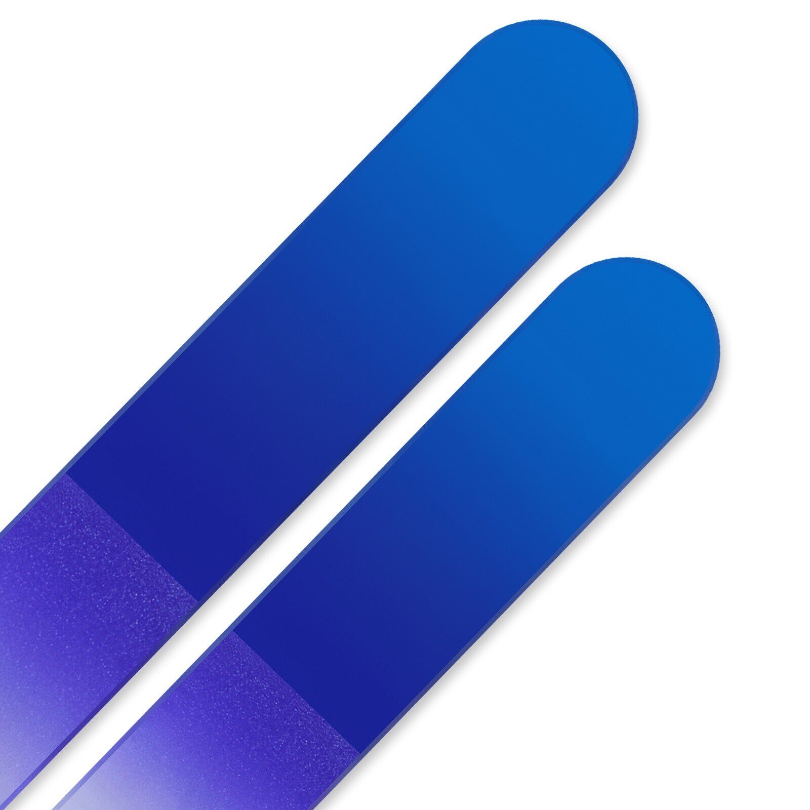 Set of 2 Rainbow Crystal Nail Files, Hand made of Czech tempered glass R-MS4