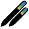 Set of 2 Rainbow Crystal Nail Files, Hand made of Czech tempered glass R-MS5 Set of 2 Rainbow Crystal Nail Files, Hand made of Czech tempered glass R-MS5