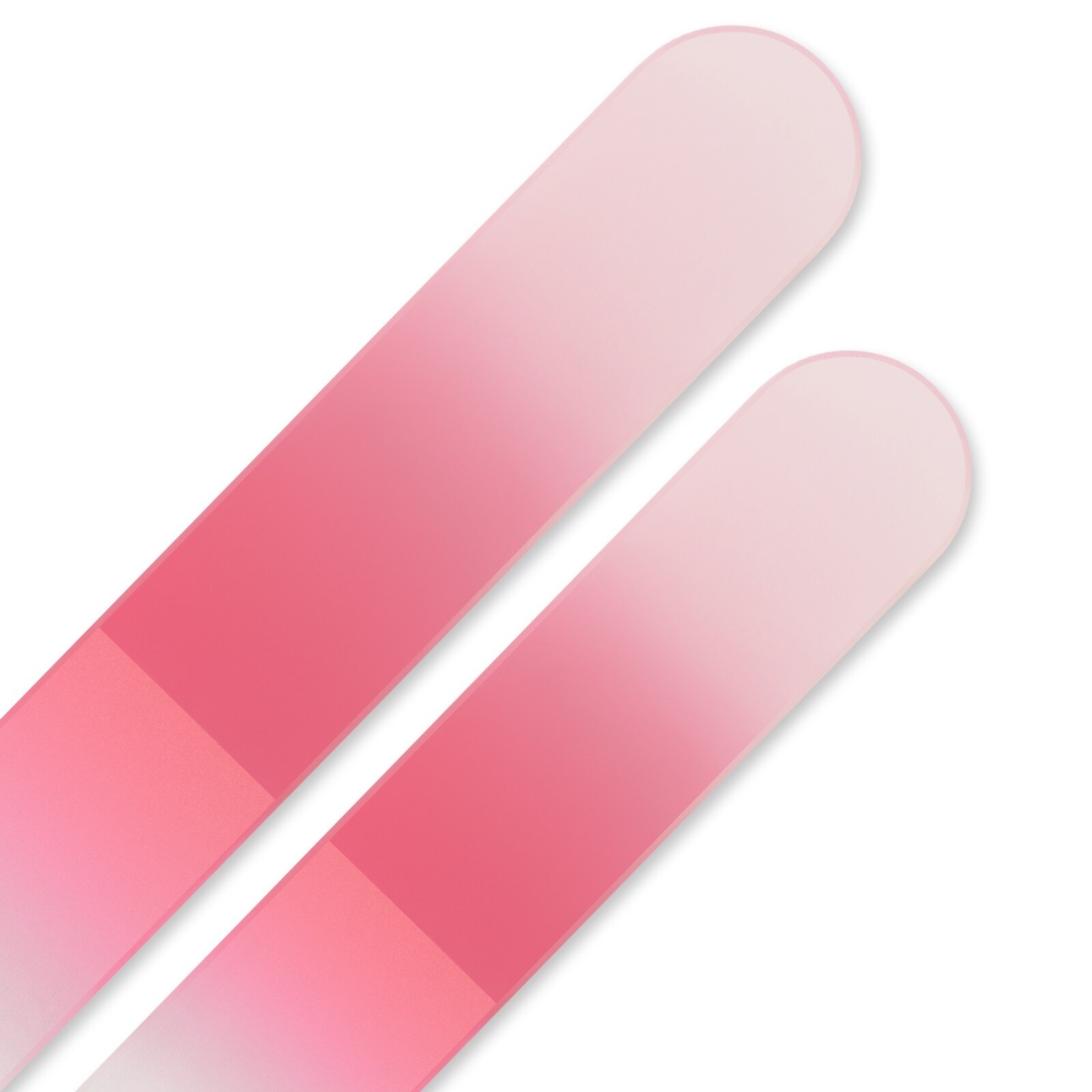 Set of 2 Rainbow Crystal Nail Files, Hand made of Czech tempered glass R-MS7