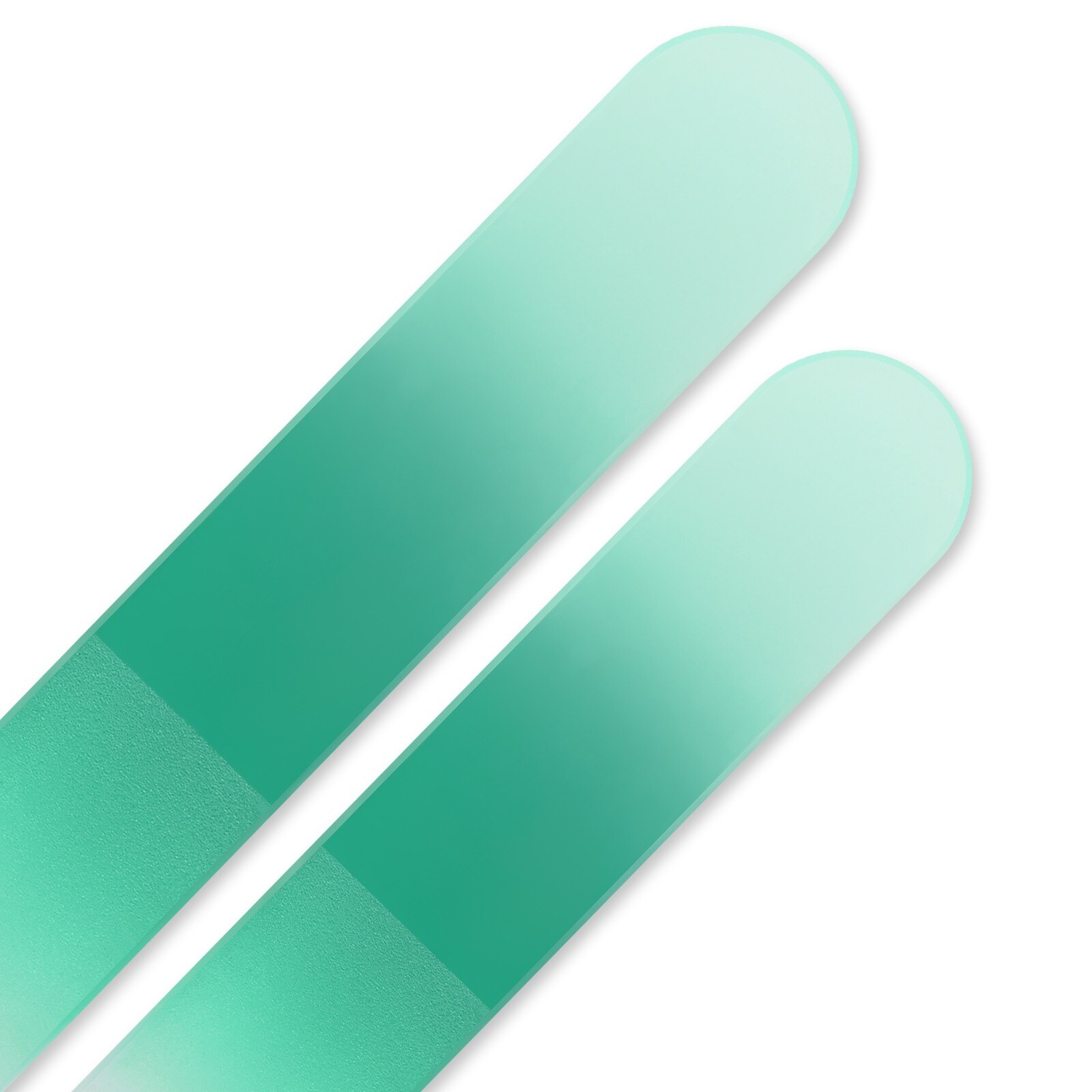 Set of 2 Rainbow Crystal Nail Files, Hand made of Czech tempered glass R-MS9