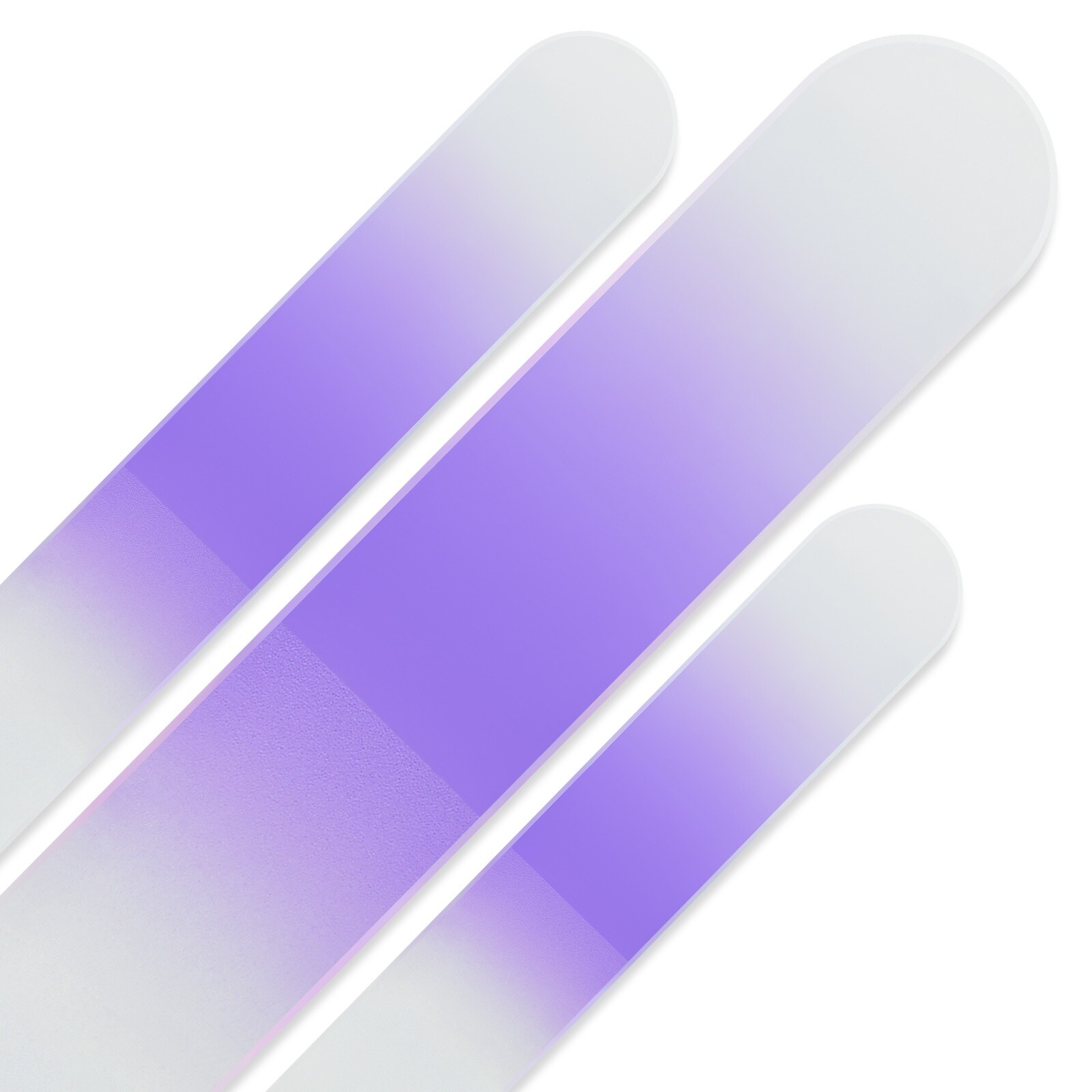 Set of 3 Rainbow Crystal Nail Files, Hand made of Czech tempered glass R-BMS1 Set of 3 Rainbow Crystal Nail Files, Hand made of Czech tempered glass R-BMS1