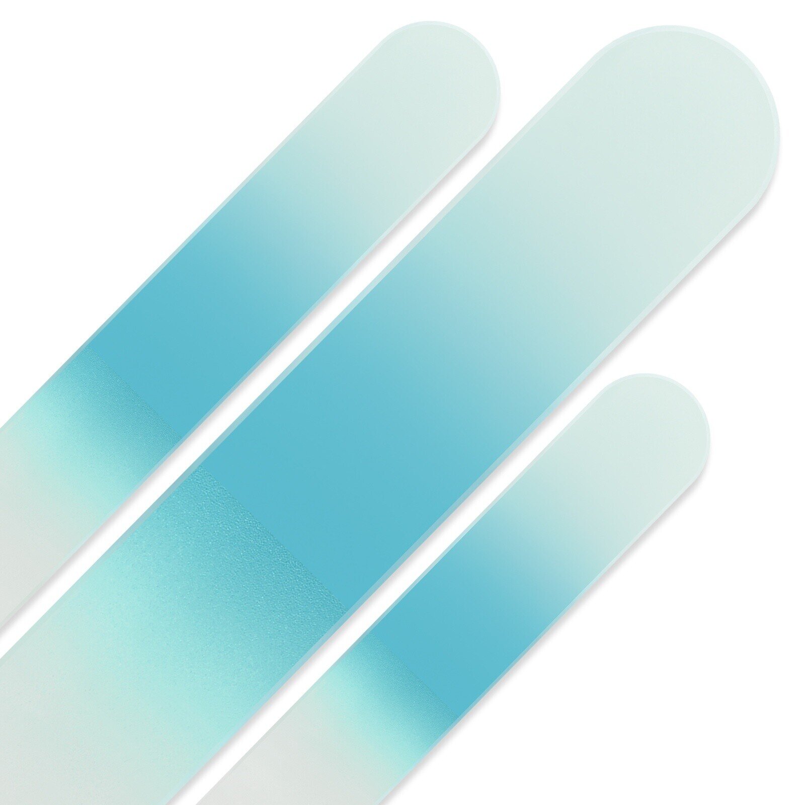 Set of 3 Rainbow Crystal Nail Files, Hand made of Czech tempered glass R-BMS4 Set of 3 Rainbow Crystal Nail Files, Hand made of Czech tempered glass R-BMS4