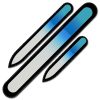 Set of 3 Rainbow Crystal Nail Files, Hand made of Czech tempered glass R-BMS4 Set of 3 Rainbow Crystal Nail Files, Hand made of Czech tempered glass R-BMS4
