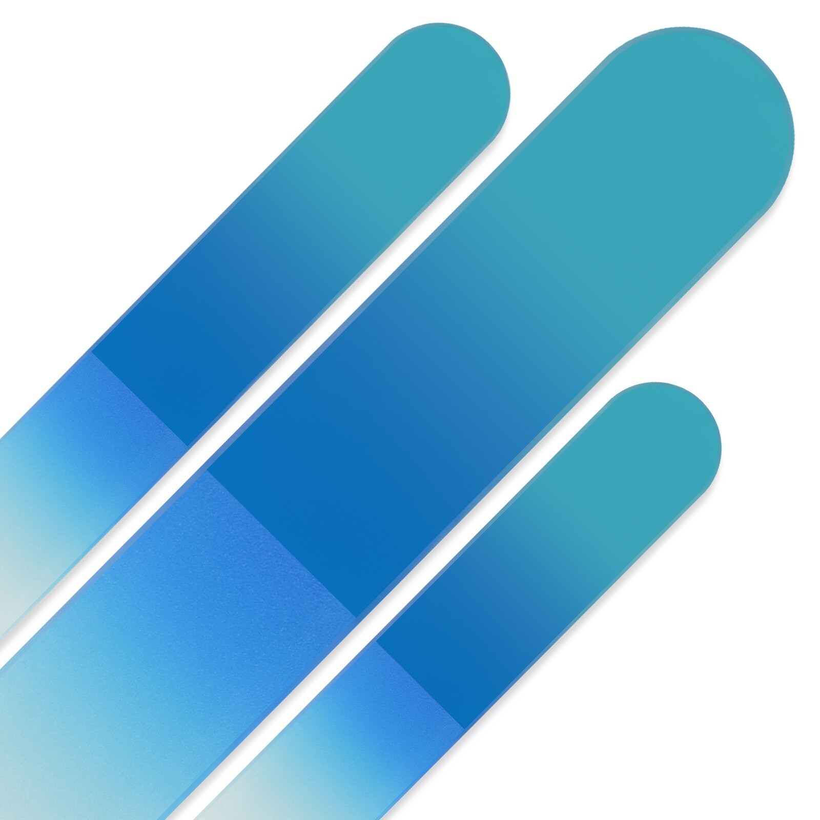 Set of 3 Rainbow Crystal Nail Files, Hand made of Czech tempered glass R-BMS4 Set of 3 Rainbow Crystal Nail Files, Hand made of Czech tempered glass R-BMS4