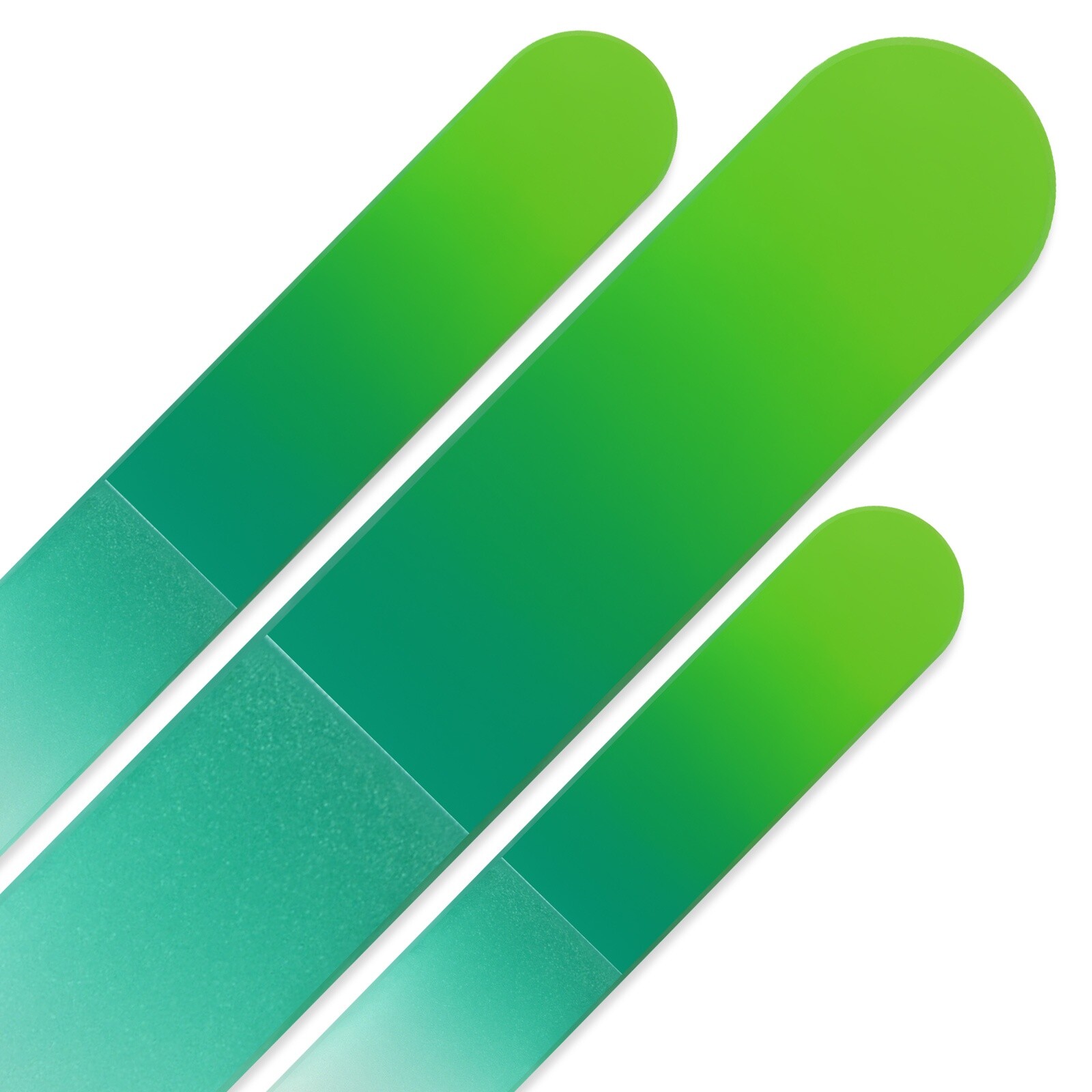 Set of 3 Rainbow Crystal Nail Files, Hand made of Czech tempered glass R-BMS9 Set of 3 Rainbow Crystal Nail Files, Hand made of Czech tempered glass R-BMS9