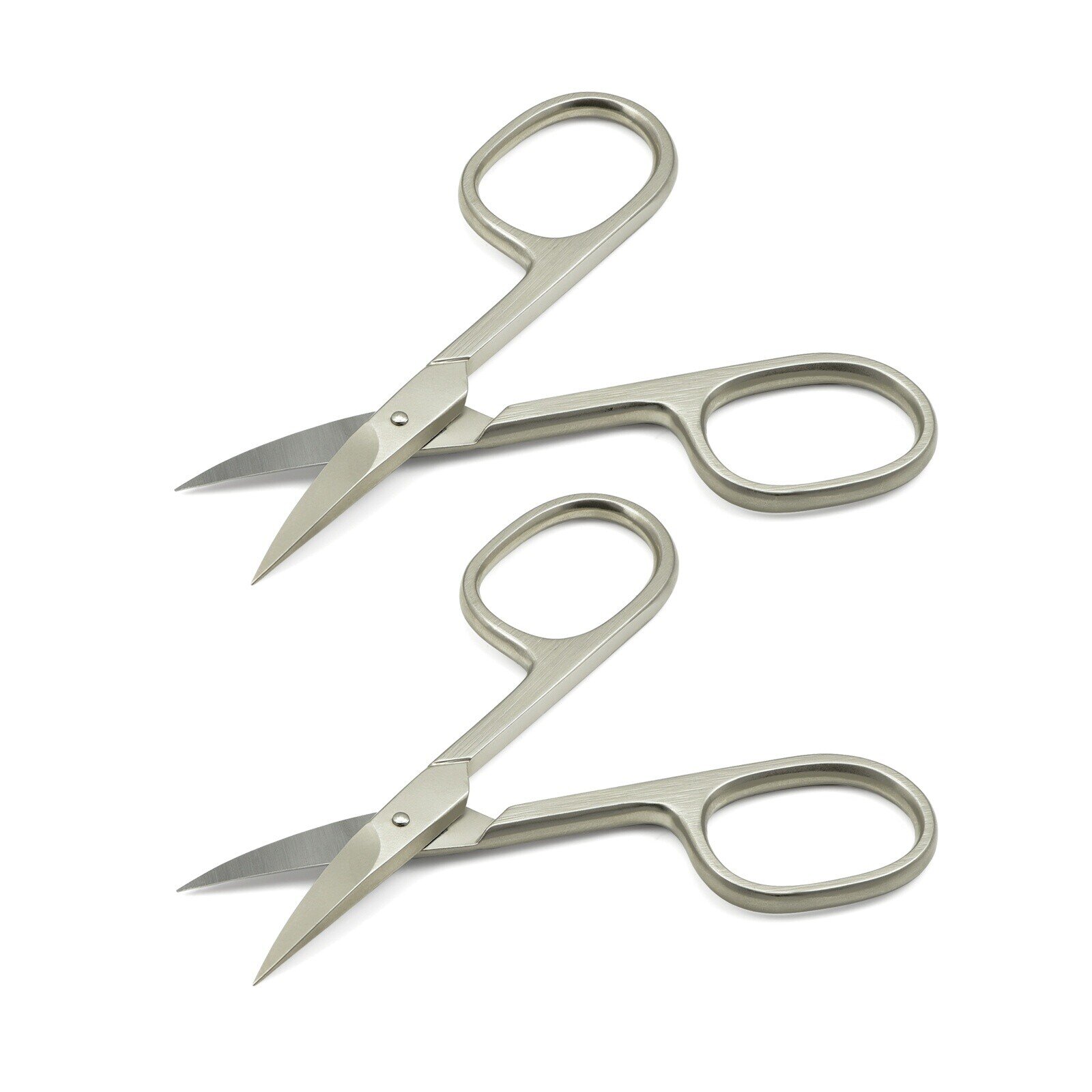 Mont Bleu Set of 2 Scissors: Nail Scissors & Cuticle Scissors, made in Italy, sharpened in Solingen