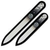 Set of 2 Czech Color Glass Nail Files with crystals BC-MS