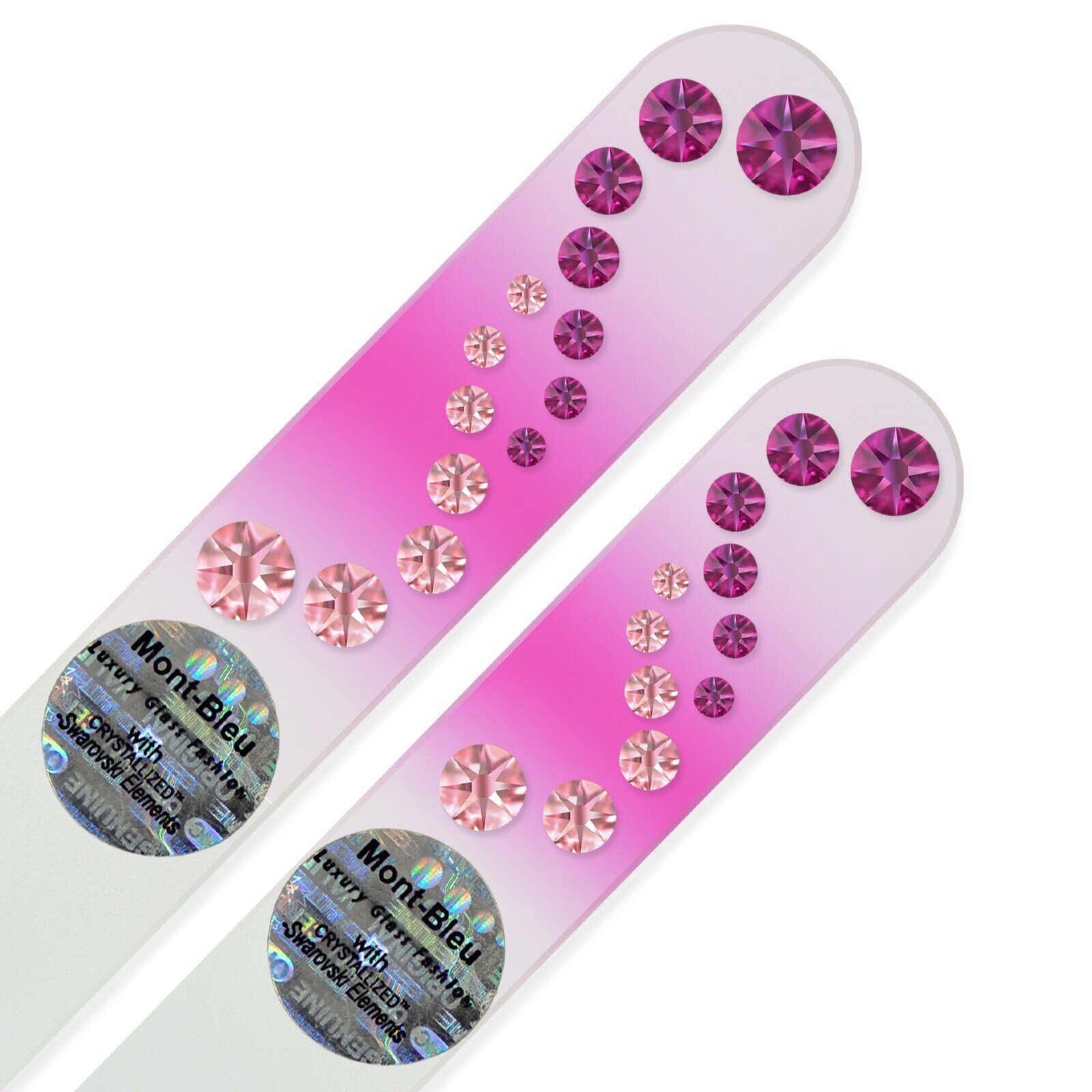 A set of 2 Glass Nail Files with Swarovski crystals WAC-MS