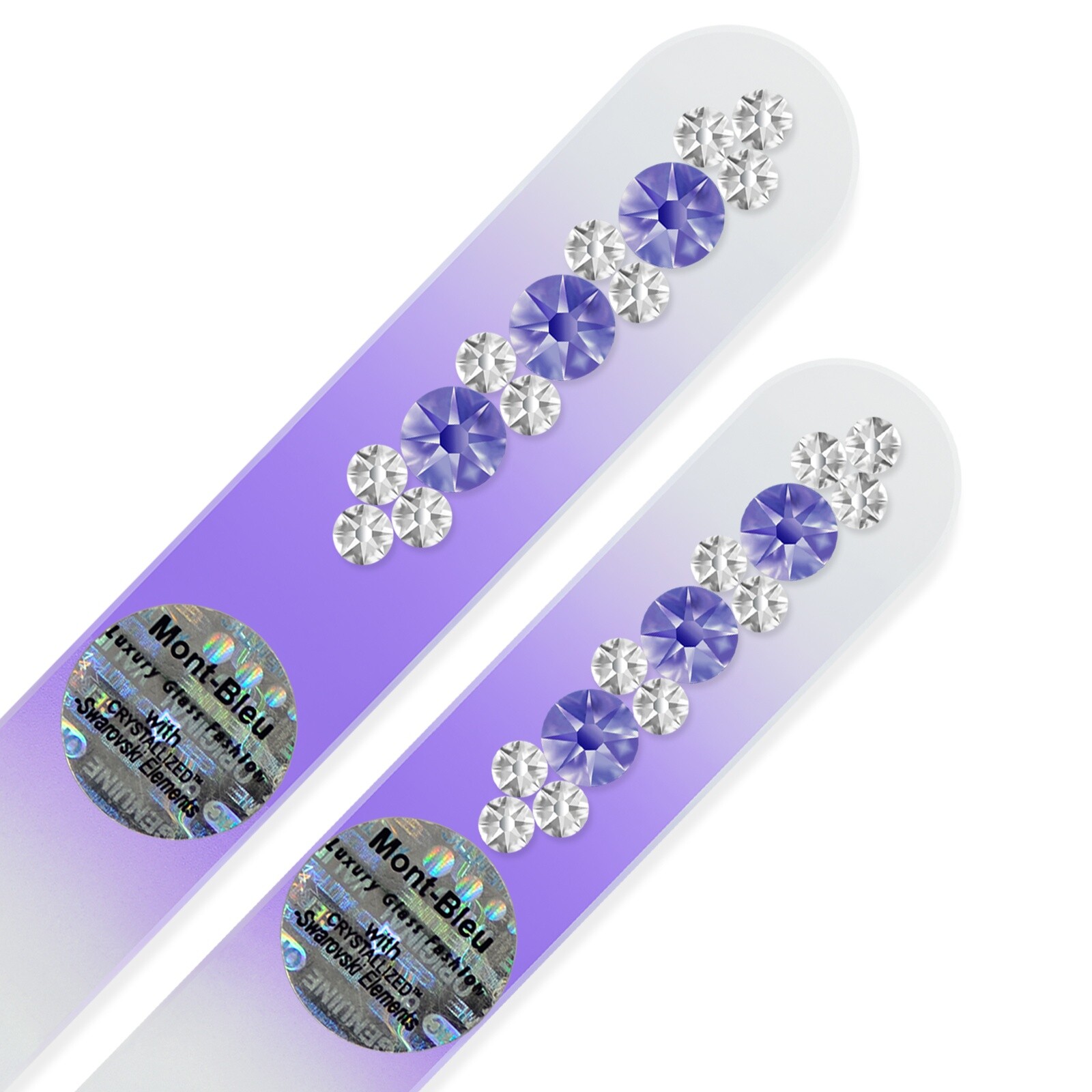2-piece set with Hand Decorated Crystal Nail Files ORC-MS