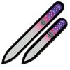 Set of 2 Color Glass Nail Files with crystals CNC-MS