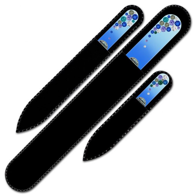Set of 3 Czech Glass Nail Files with crystals BC-BMS