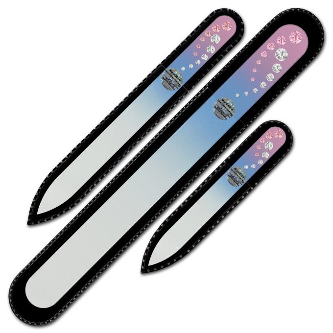 3-piece Nail File Set with Crystals for Women COC-BMS