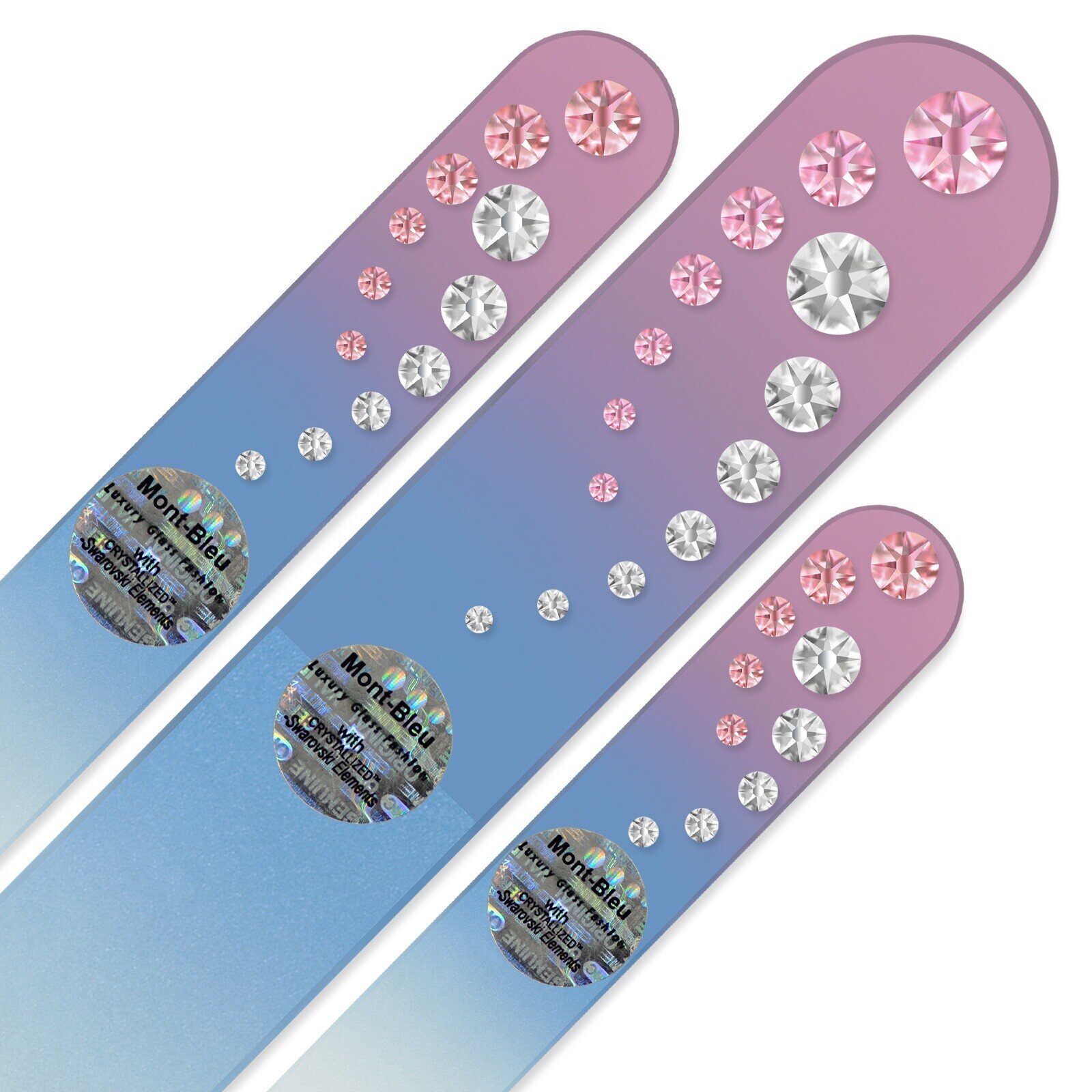 3-piece Nail File Set with Crystals for Women COC-BMS