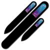 A set of 3 Glass Nail Files with Swarovski crystals WAC-BMS