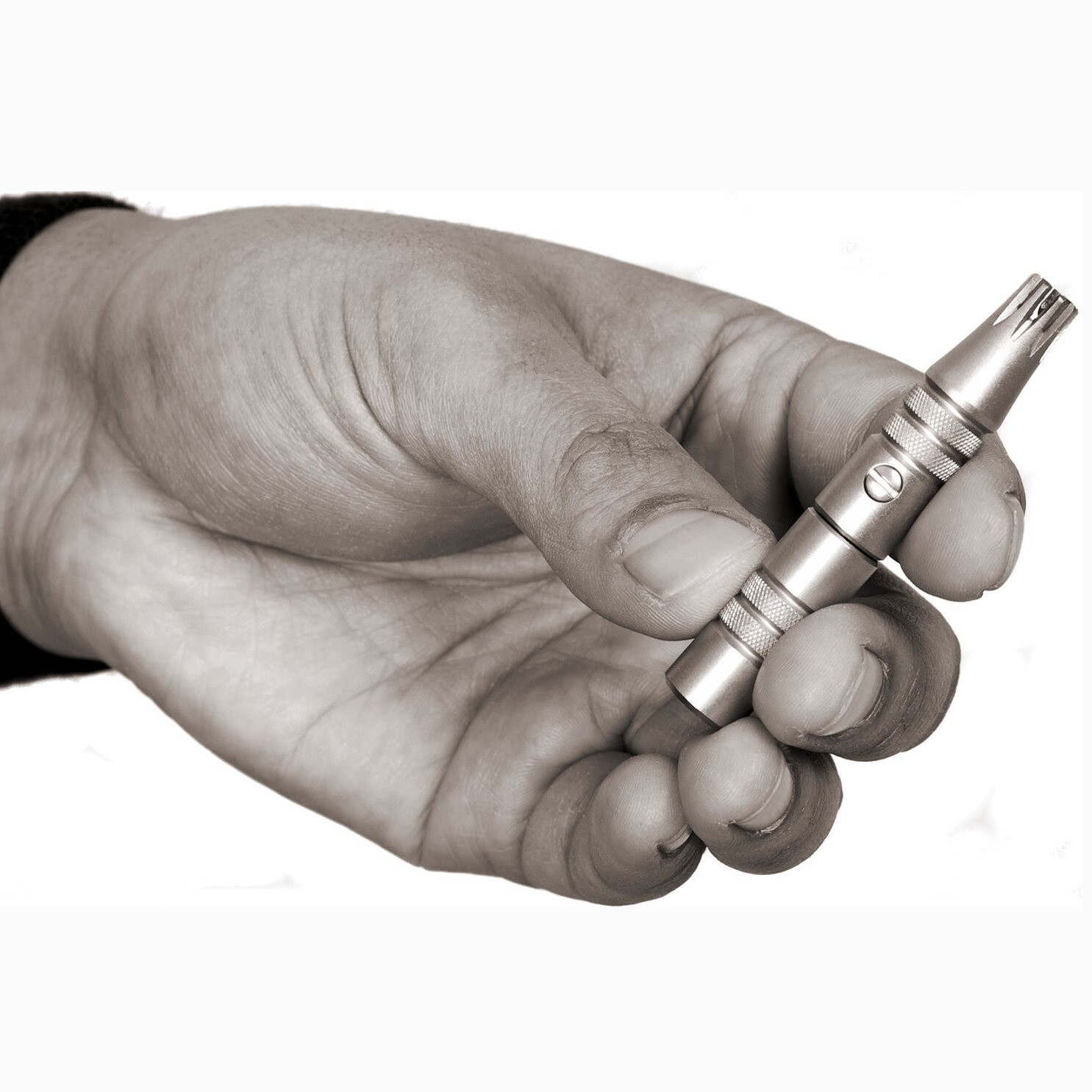 Nose & Ear Hair Trimmer Platinum XL by Groom Mate | Mechanical Trimmer